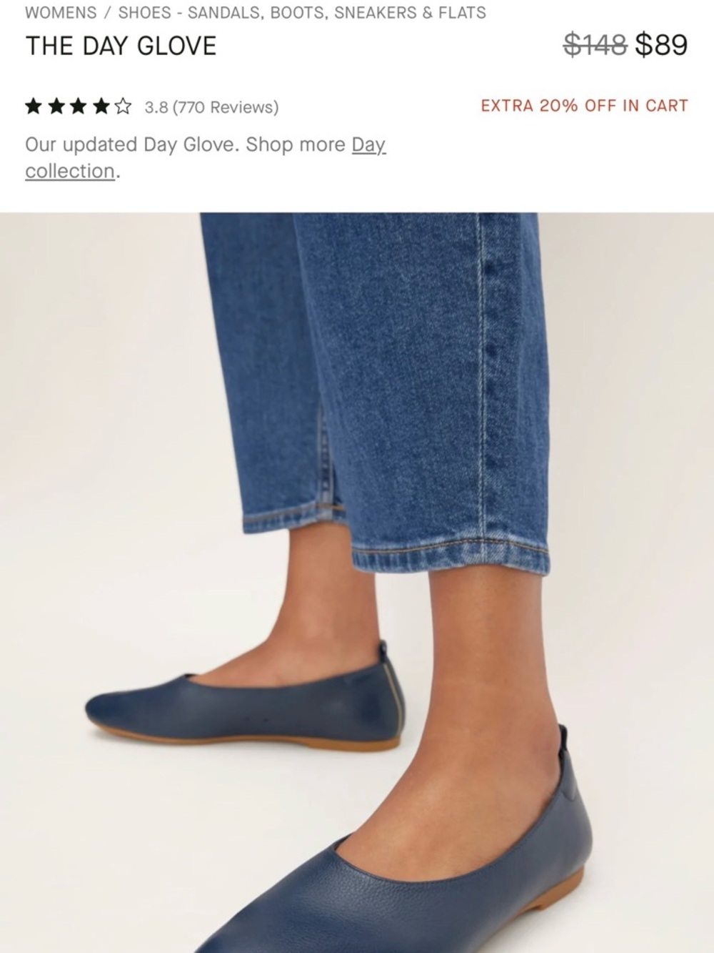 Everlane The Day Glove leather flats